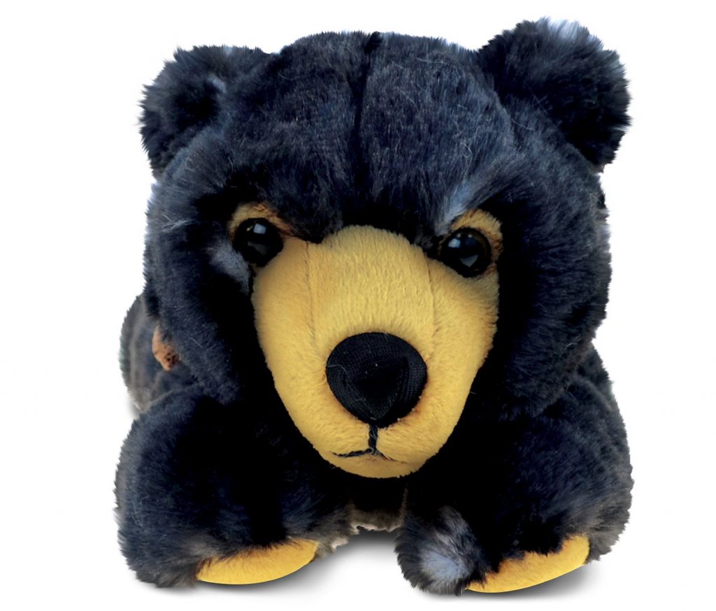 realistic black bear plush