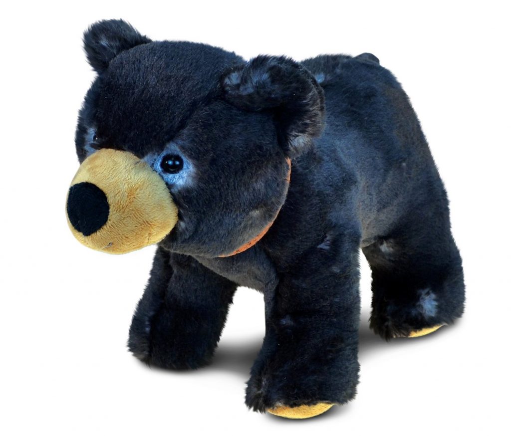 national geographic black bear plush