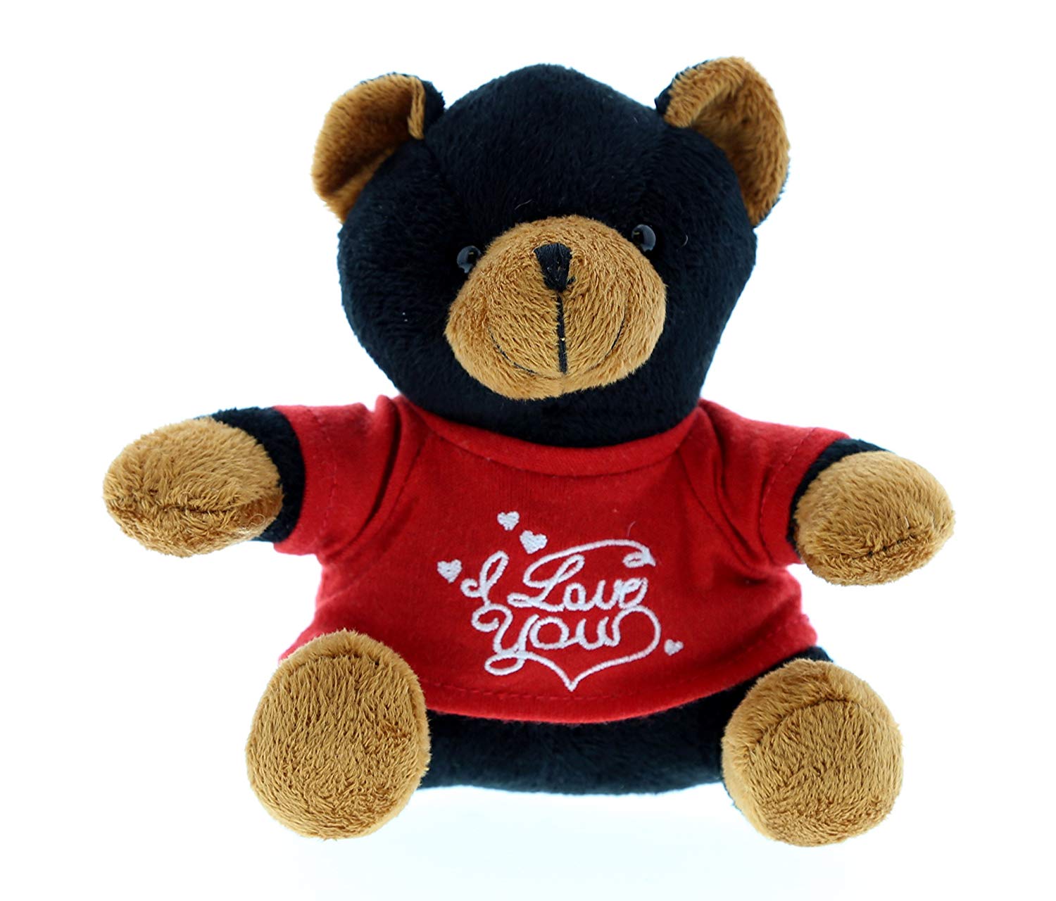 DolliBu | Black Bear Red I Love You Shirt Valentines Plush – Super Soft ...