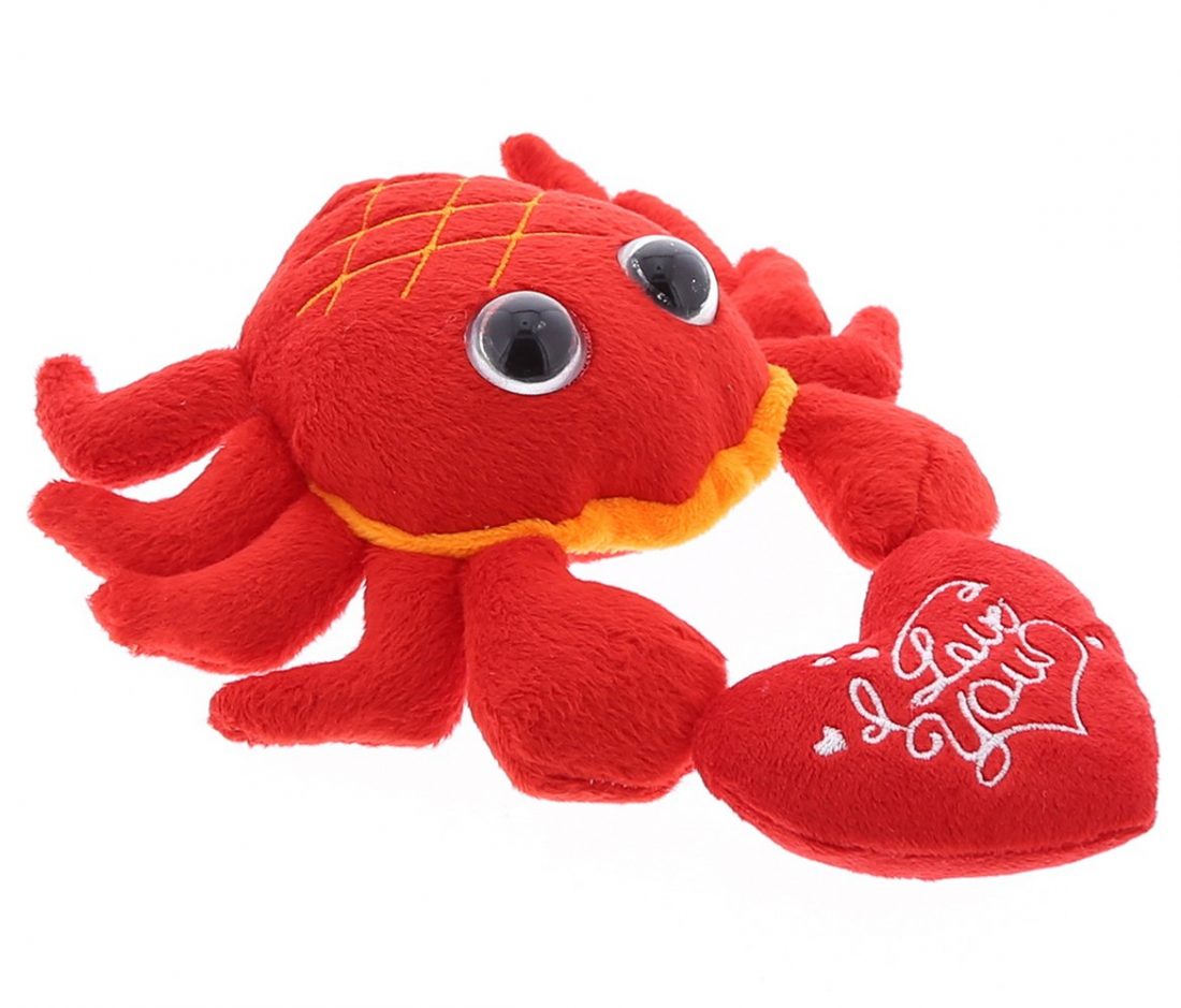 valentines day crab stuffed animal