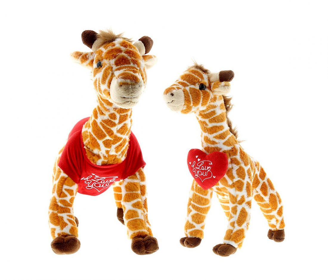 giraffe valentine plush