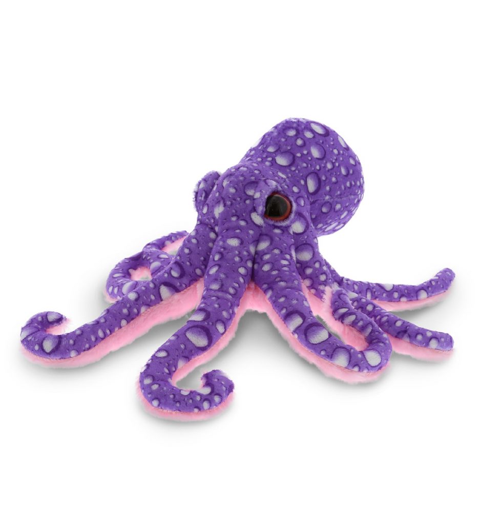 reversible octopus plush purple