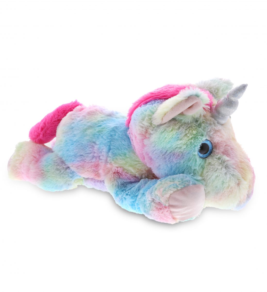 Laying Rainbow Unicorn SuperSoft Plush DolliBu