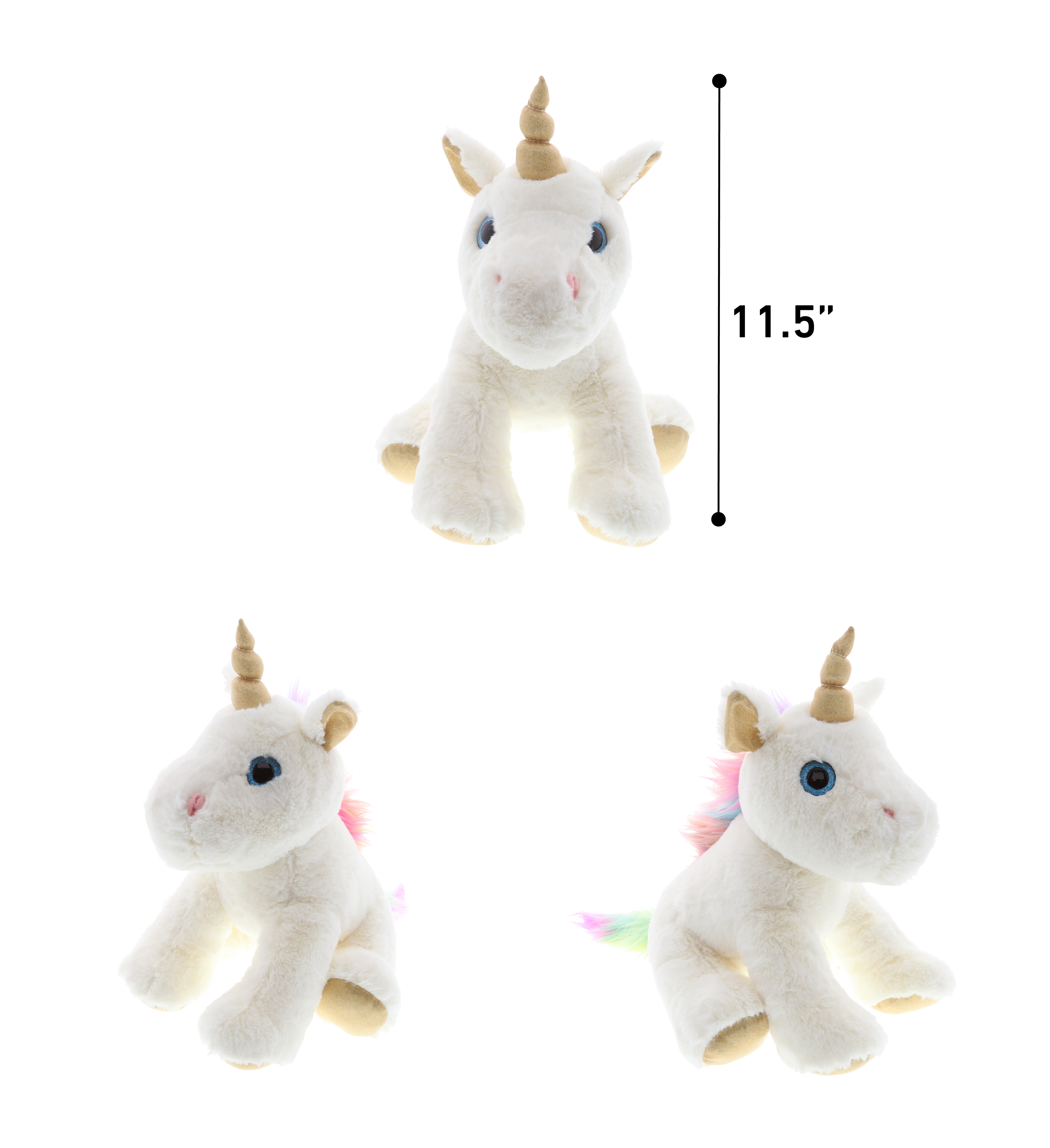 Unicorn Plush Fluffy Toy Lovely Stuffed Theodore Animal Doll Kids Gift BP