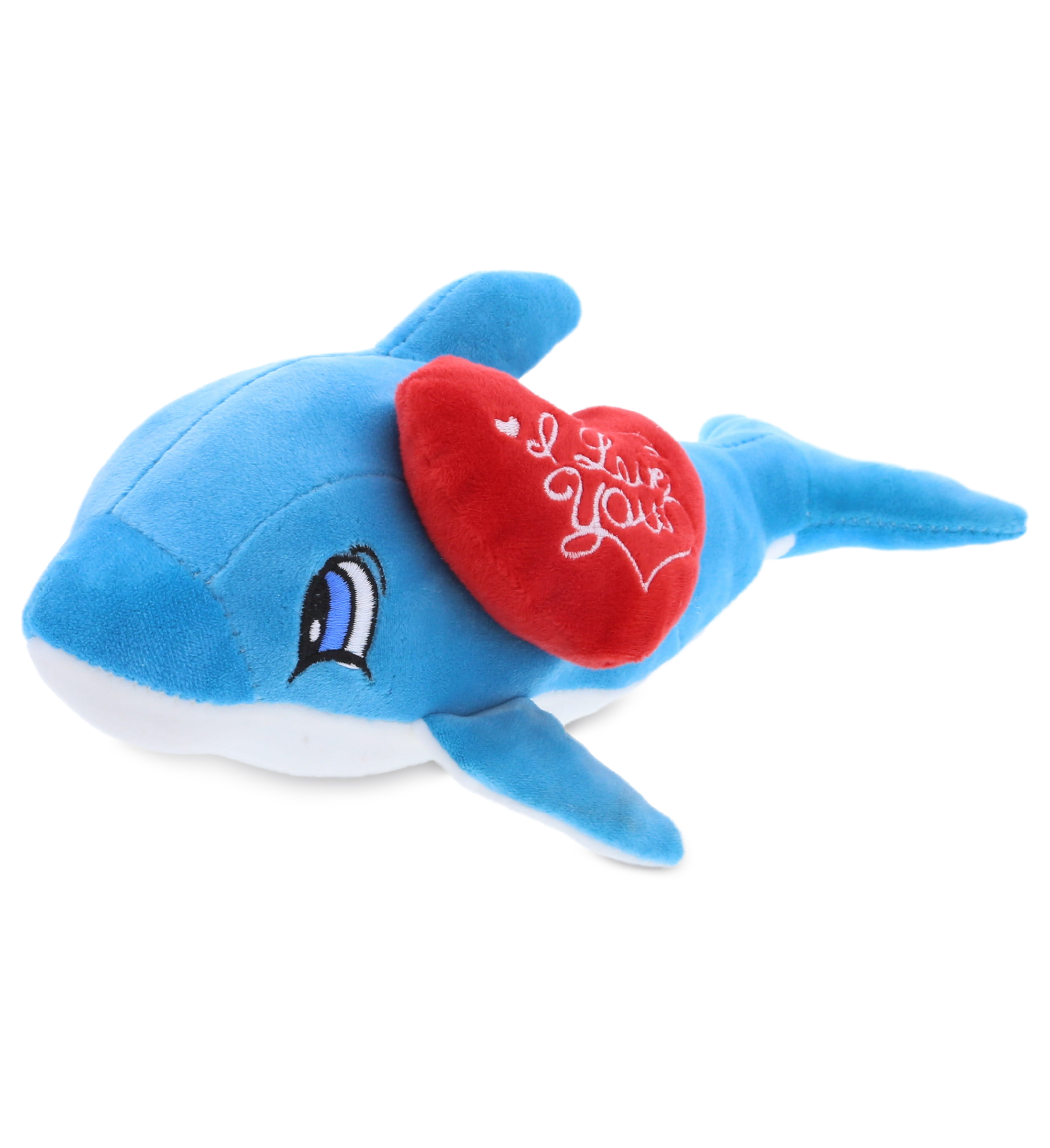 DolliBu I LOVE YOU Baby Soft Plush Blue Dolphin – Cute Stuffed Animal with  Red Heart And With Name Personalization For Valentine, Anniversary,  Romantic Date, Boyfriend or Girlfriend Gift – ″ - DolliBu