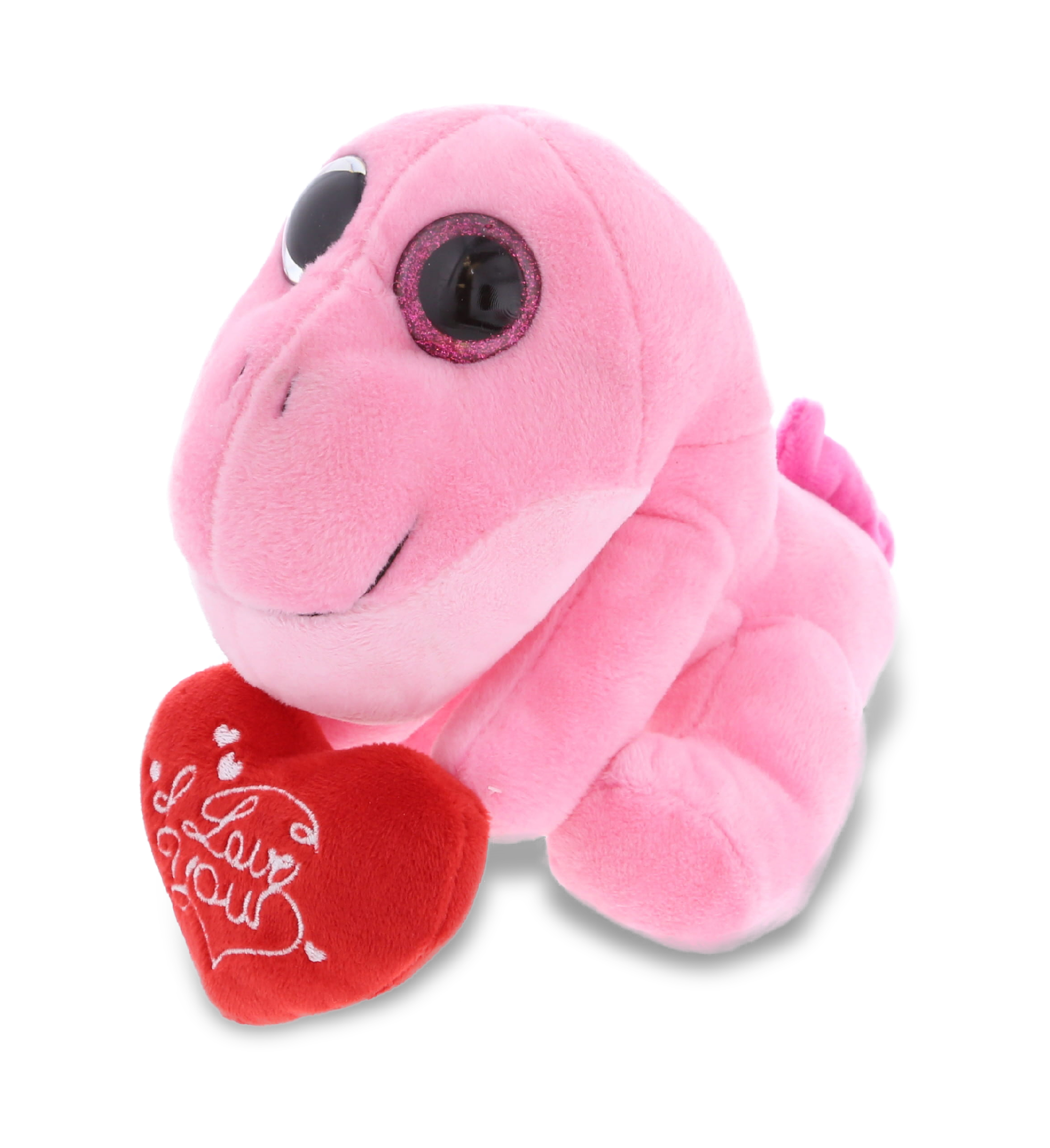 6″ – Dollibu I Love You Plush Sparkling Big Eye Pink T-Rex Dinosaur Stuffed  Toy With Heart & With Name Personalization For Valentine, Anniversary,  Romantic Date, Boyfriend, Or Girlfriend Gift - DolliBu