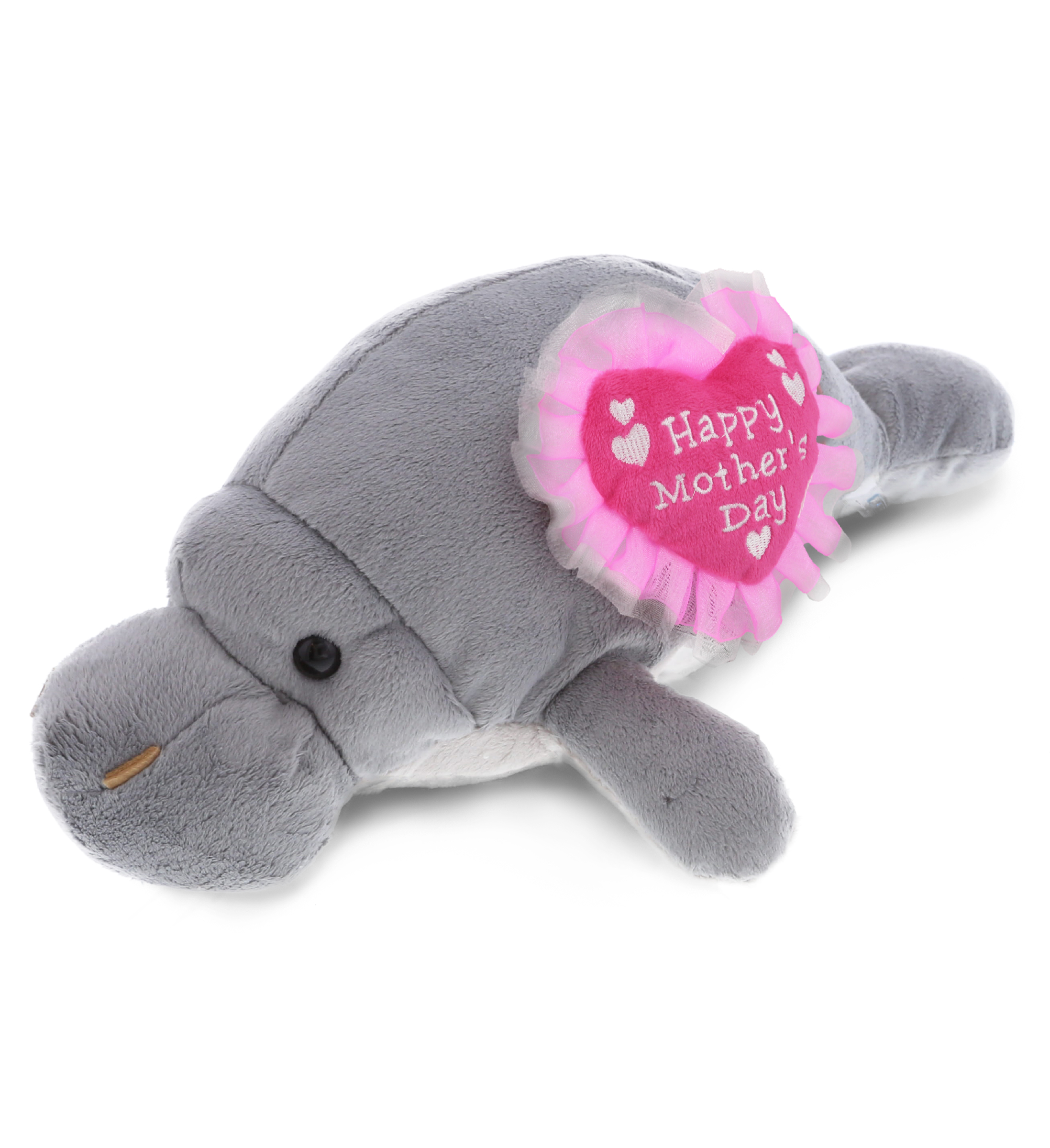 DolliBu Happy Mother/'s Day Wild Collection Plush Alligator with Pink Heart 24/"