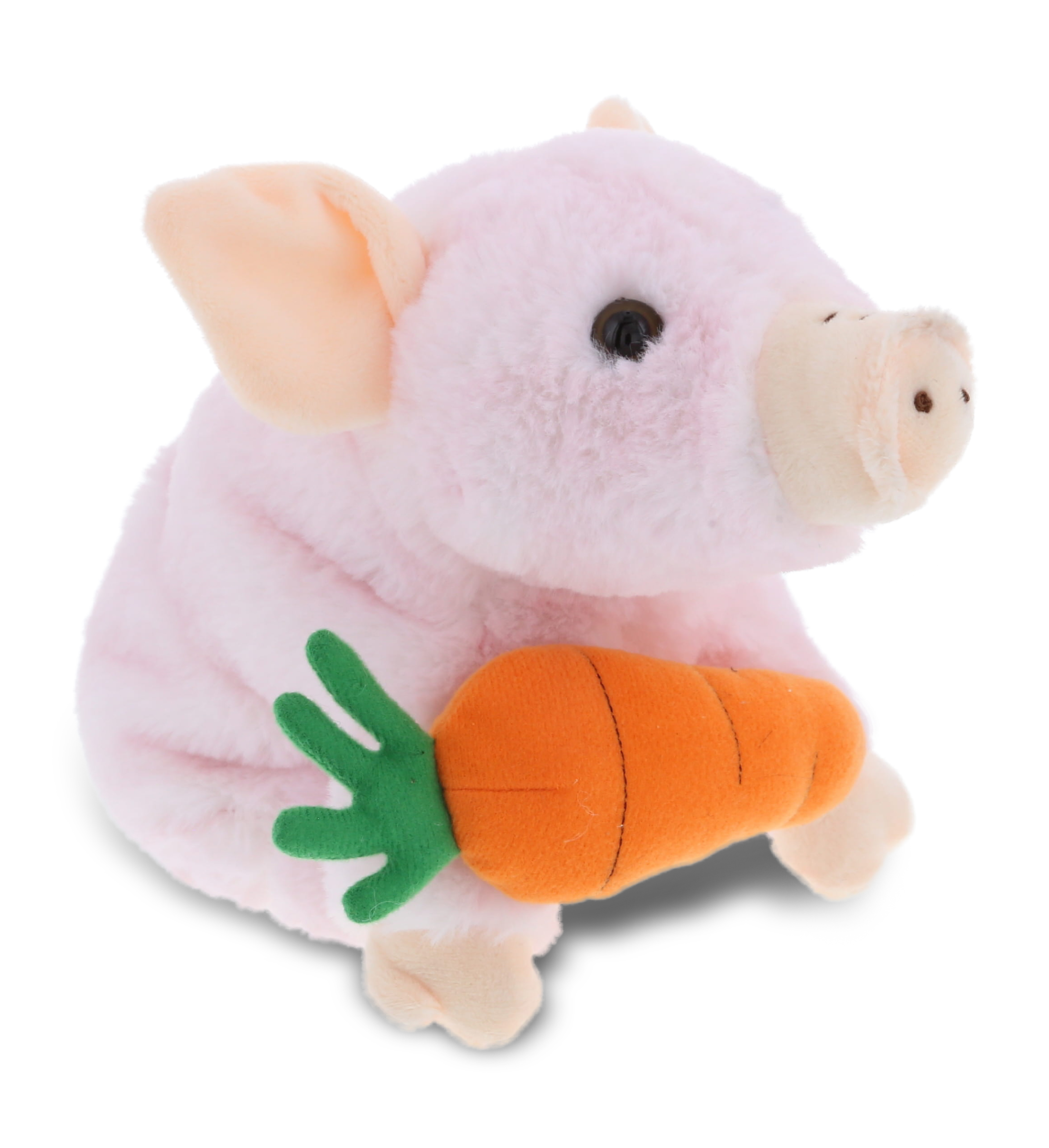 DolliBu Happy Easter Super Soft Plush Squat Piggy with Carrot