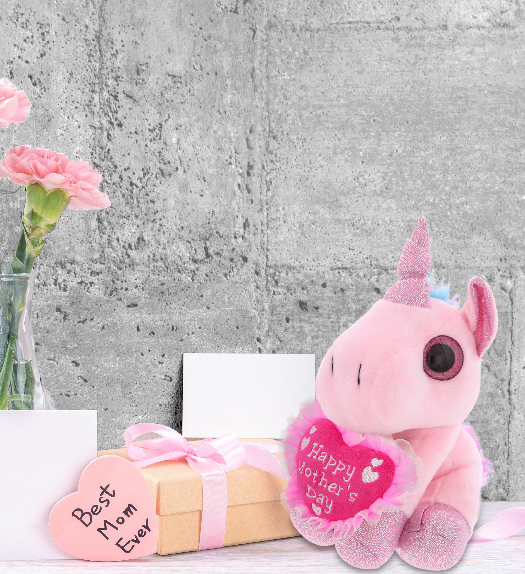 DolliBu Pink Unicorn Plush Pen - Soft Fluffy Pink Unicorn Stuffed