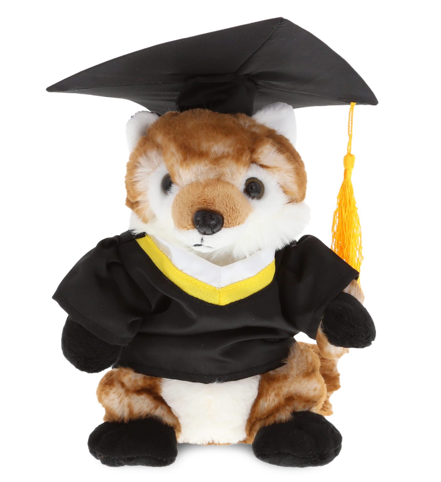 DolliBu Fox Graduation Plush Toy Graduation Stuffed Animal Dress Up