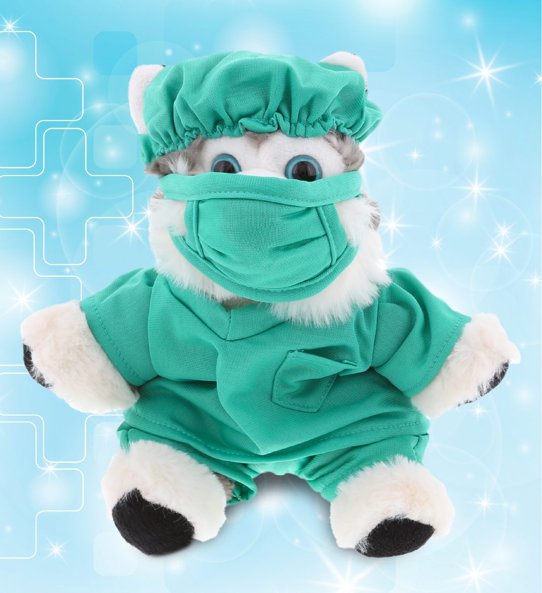 DolliBu Floppy Husky Doctor Plush Toy – Super Soft Floppy Husky Doctor ...
