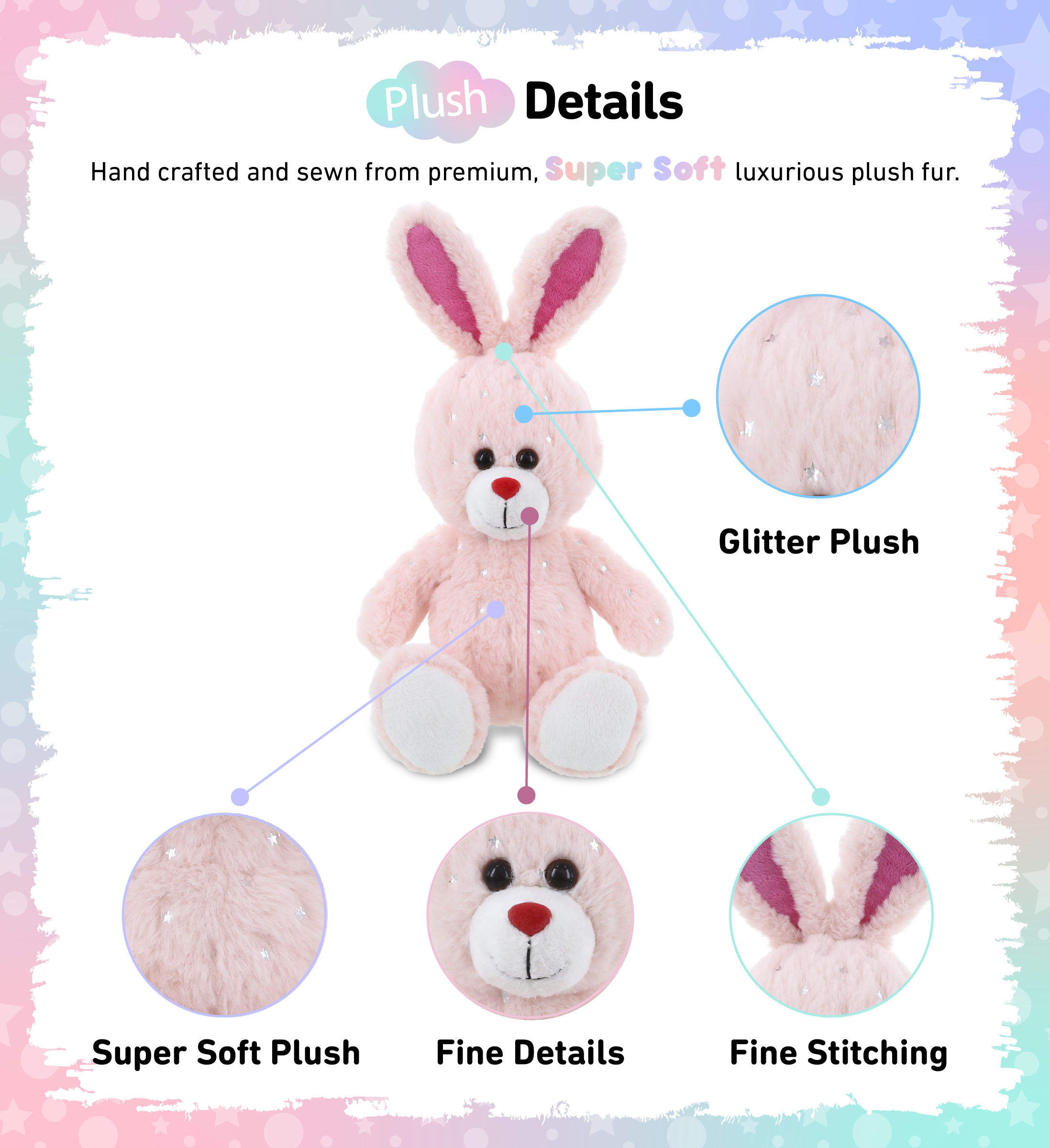 2019 Bunny Soft Plush Toys Rabbit Stuffed Animal Baby Kids Sleeping Doll Gifts 