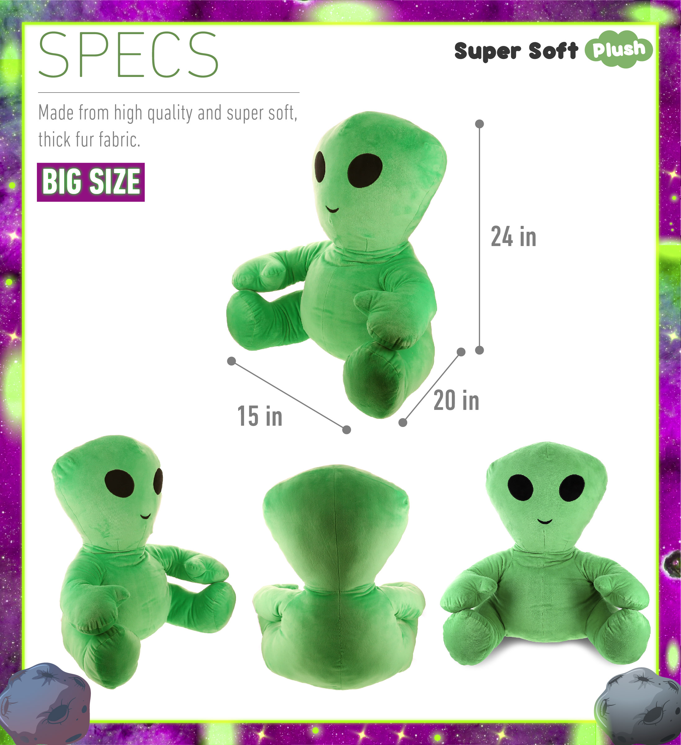 Green Alien Stuffed Toy