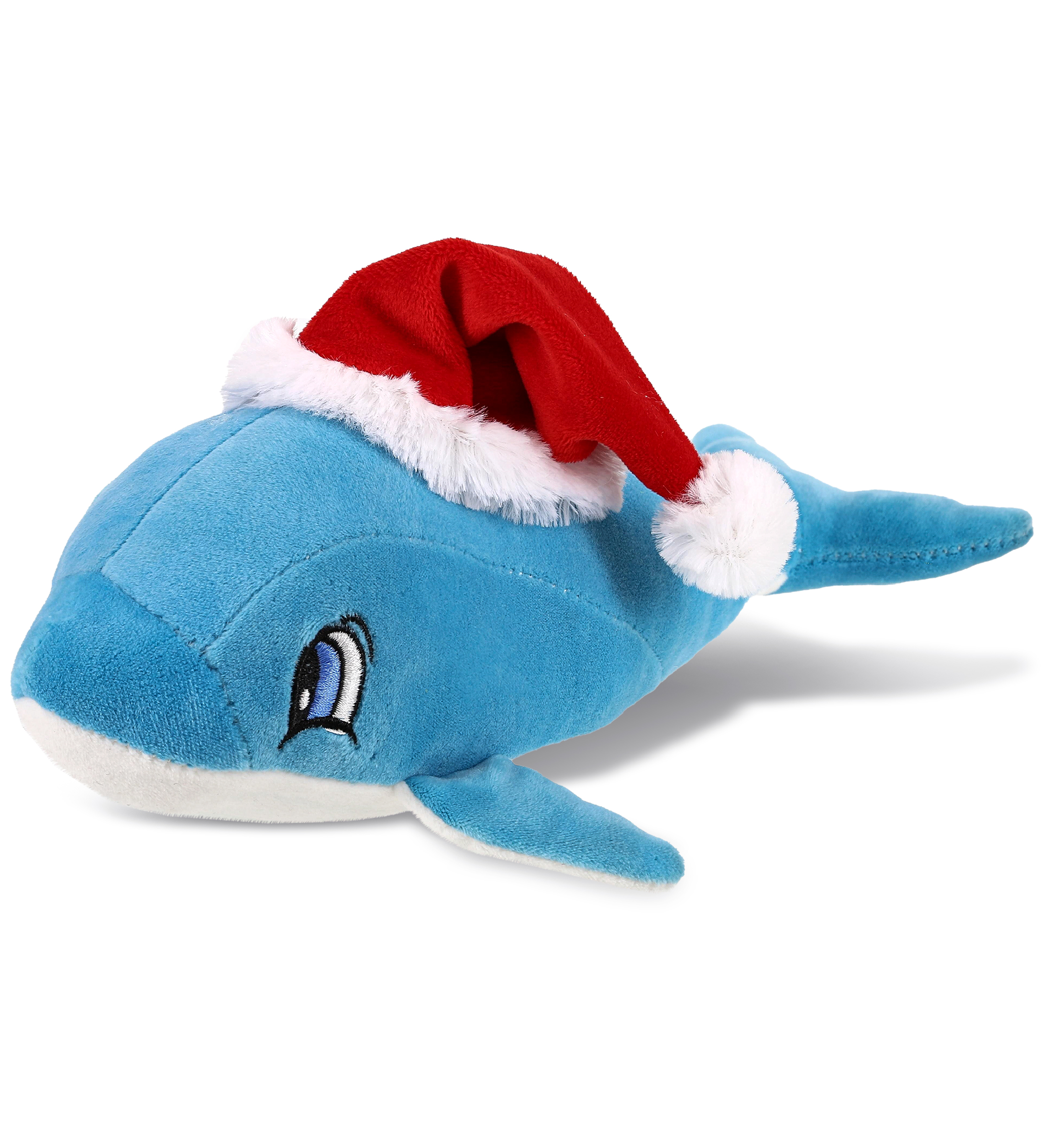 Blue Dolphin – Santa Baby Soft Plush - DolliBu